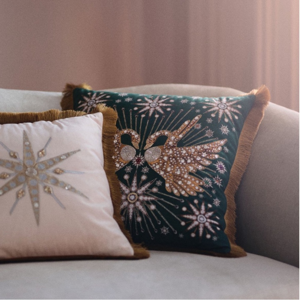 2 LEFT🔥 Catherine Martin X Anthropologie embellished pillows * - Picture 9 of 14